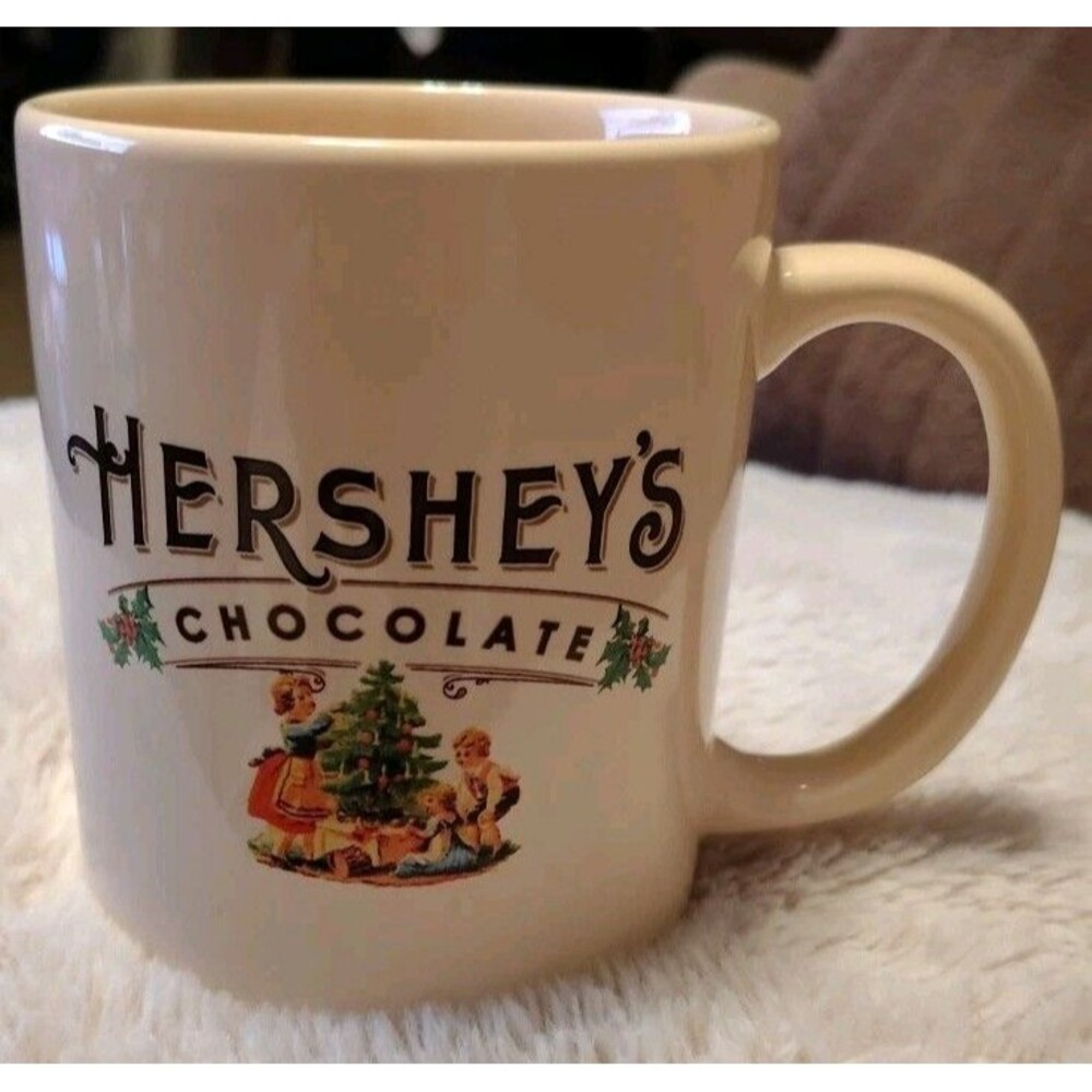 Hershey's Chocolate Coffee Mug Cup Christmas Tree Holiday Galerie Excellent C